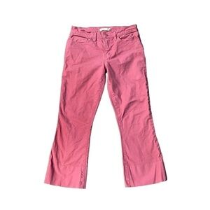 Tory Burch Pink Cropped Flare Jeans Size 27